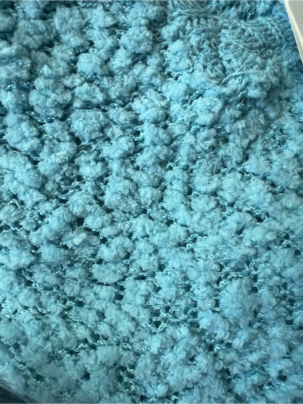 Miracle brand Sky Blue Neck Tie Knit Hoodie Sweater - Picture 5 of 5
